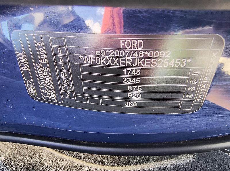 Ford B-MAX (2014) 1.4 66KW/VYHŘ.SED+SKLO/AC/ESP - fotka 49 z 54