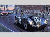 Vítězný Jaguar C-Type.