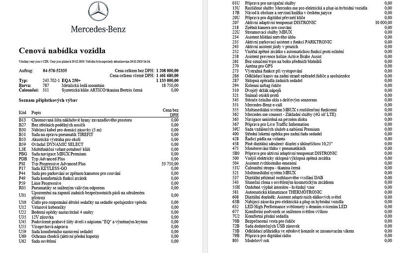 Mercedes-Benz EQA 250+, 1.majitel, CZ - fotka 22 z 23
