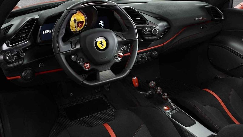Zrychlení Ferrari 488 Pista z nuly na 100 km/h.