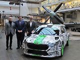 Z předání vozu Škoda Fabia RS Rally2 do sbírky Národního technické muzea v Praze.