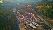 Staveniště dálnice D6 úseku Petrohrad - Lubenec. Foto: Jan Banán Svoboda
