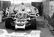 Porsche 962C jezdce F1 Hanse-Joachima Stucka, který s ním jel závod Interserie v roce 1987 v Mostě.