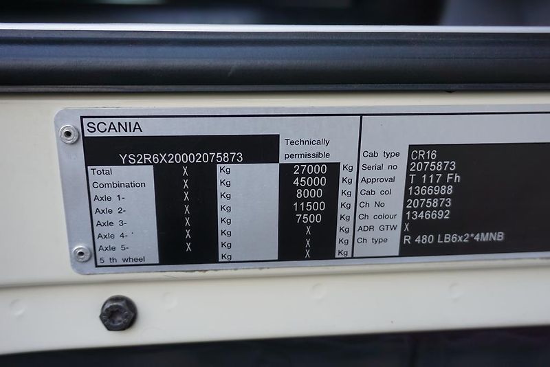 Scania (2012) R 480 / E 6 / CHŁODNIA + WINDA - fotka 11 z 45