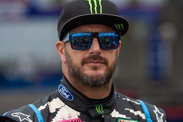 Ken Block americký profesionální jezdec rallye během Red Bull GRC Global Rallycross v roce 2014., zdroj: betto rodrigues/Shutterstock