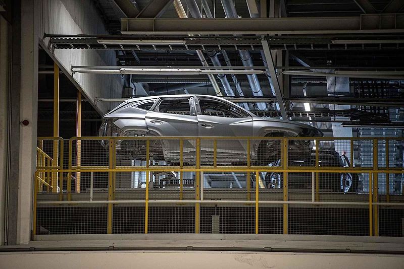 Automobilka Hyundai v Nošovicích, leden 2022.