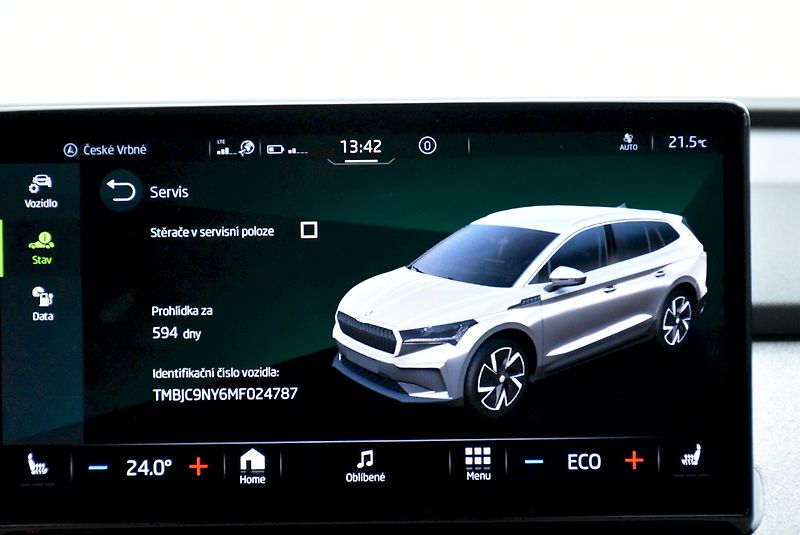 Škoda Enyaq (2021) 80  82 kWh  1  50 kW      1° p - fotka 17 z 24