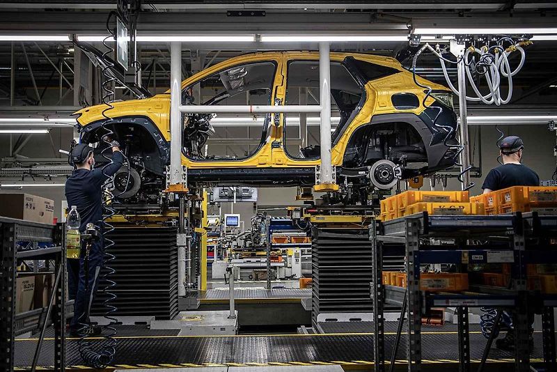 Automobilka Hyundai v Nošovicích, leden 2022.