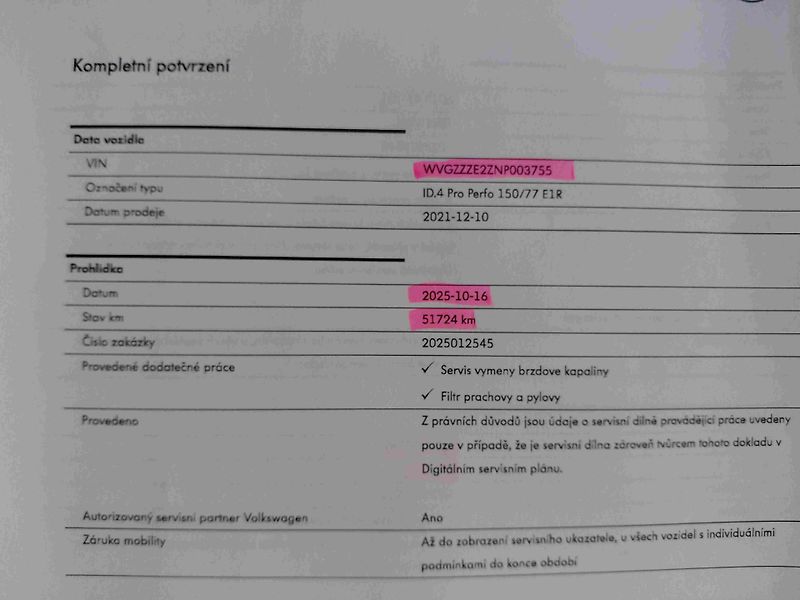 Volkswagen ID.4 PRO PERFORMANCE 77kWh SOH-93,2 - fotka 18 z 24