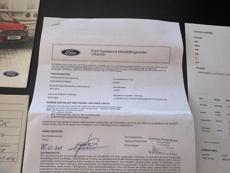 Ford Mondeo (2015) 1.5(118KW) 1MAJITEL,SERVISKA - fotka 33 z 45
