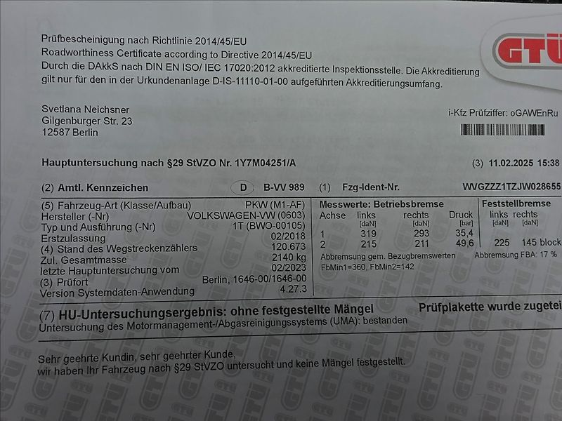 Volkswagen Touran 1,4 TSi 110KW DSG 7 MÍSTNÝ - fotka 41 z 52