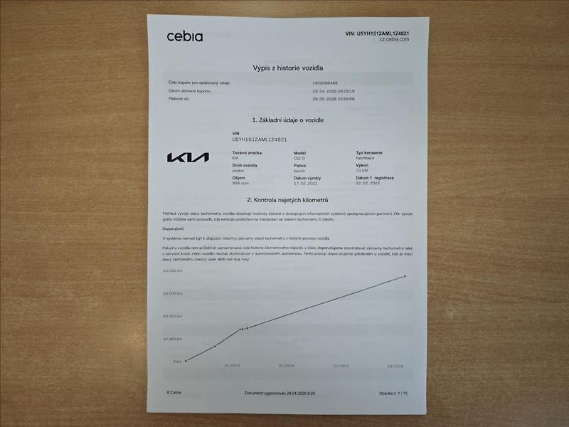 Kia Ceed 1,0 T-GDI  FRESH - fotka 22 z 22