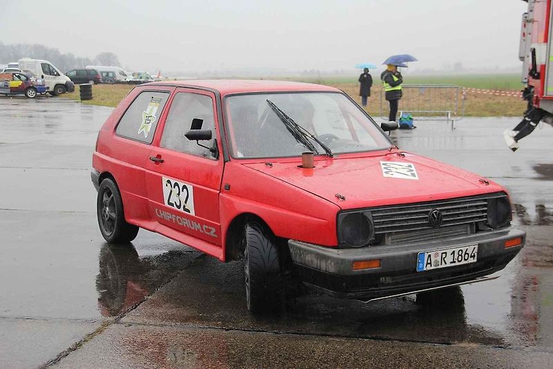 Rallyslalom 2024 Přerov na bochořském letišti.