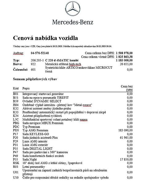 Mercedes-Benz Třídy C C 220d 4M Kombi - fotka 15 z 17
