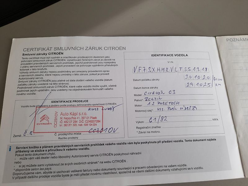 Citroën C3 (2020) 1,2 PureTech 82k NAVIGACE - fotka 33 z 38