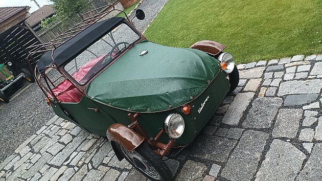 Velorex 16/350 v méně časté, ale originální zelené verzi., zdroj: Se svolením Tomáše Jaroně
