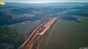 Staveniště dálnice D6 úseku Petrohrad - Lubenec. Foto: Jan Banán Svoboda